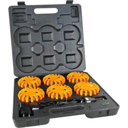 Mallette de 6 lampes de chantier clignotantes à LED