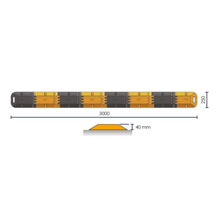 Ralentisseur routier pliable EASYROLL, Ralentisseur routier nomade transportable