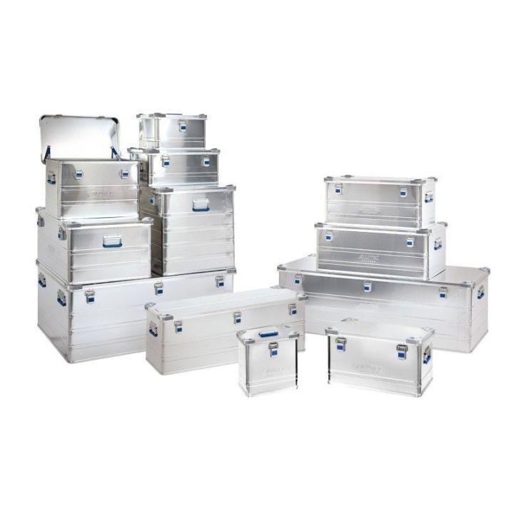 Malle en aluminium avec coins renforcés