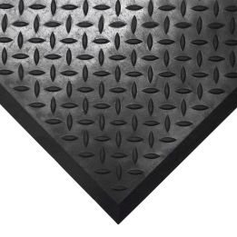 Tapis agroalimentaire antidérapant - Dalle tôle diamant