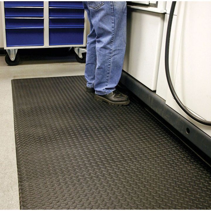Tapis anti fatigue à surface tôle diamant, ORTHOMAT DIAMOND