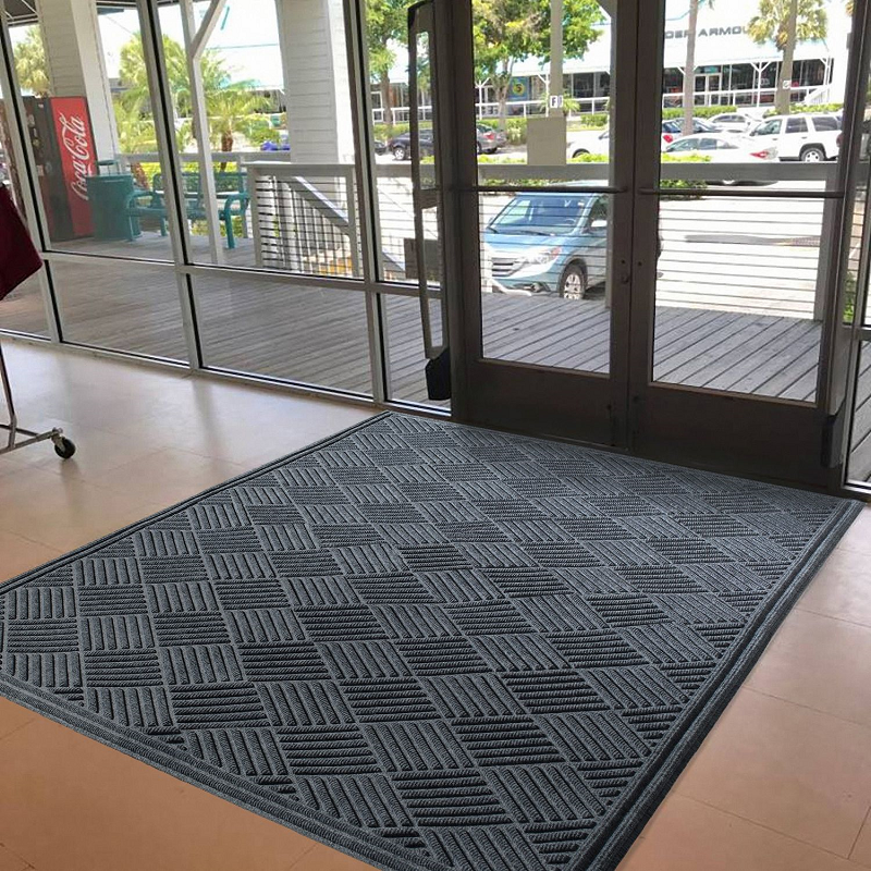 Tapis d'entrée absorbant effet bac de rétention